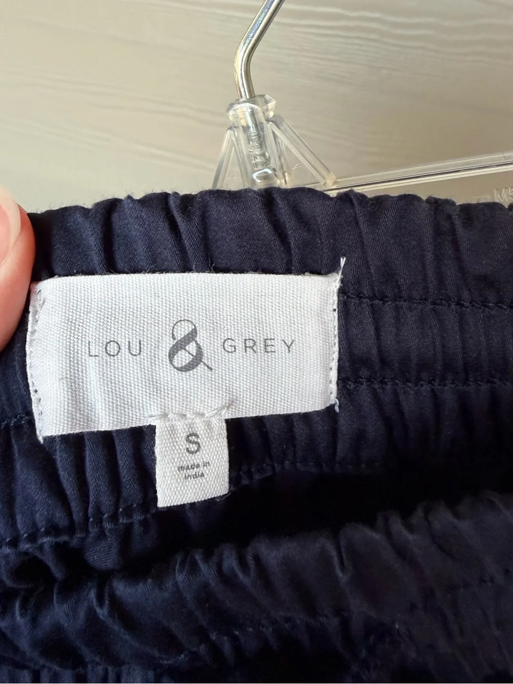 Lou and Grey Women’s Navy Elastic Waist Pull-On Skirt Size Small